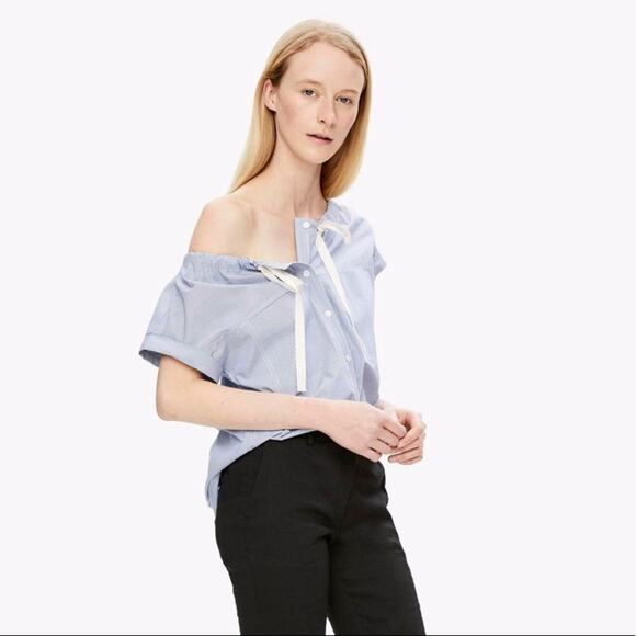 Theory Striped Utility Top - Picture 1 of 7